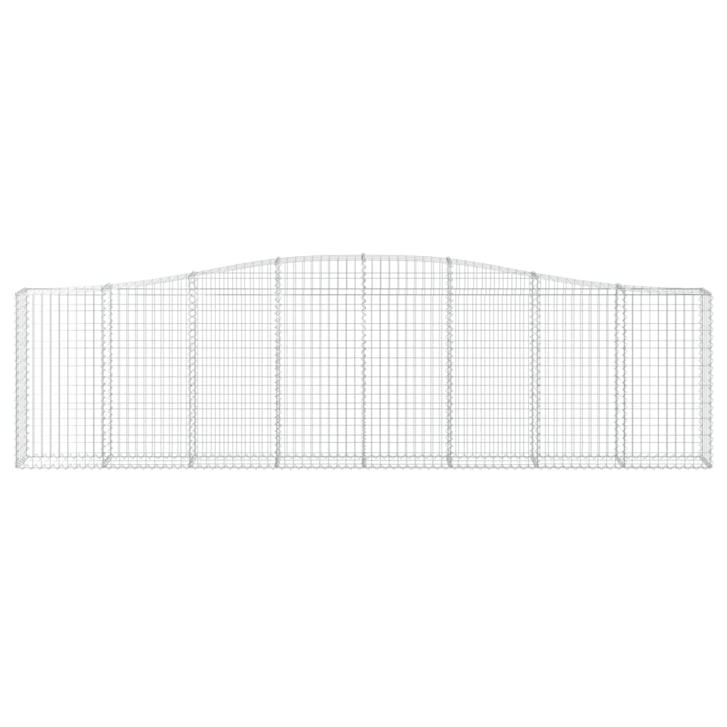 Συρματοκιβώτια Τοξωτά 7 τεμ. 400x30x100/120 εκ. Γαλβαν. Ατσάλι