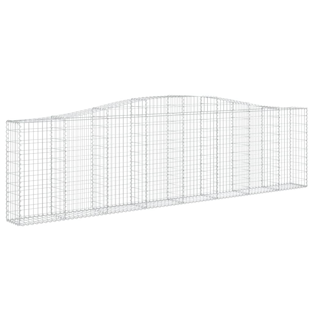 Συρματοκιβώτια Τοξωτά 8 τεμ. 400x30x100/120 εκ. Γαλβαν. Ατσάλι