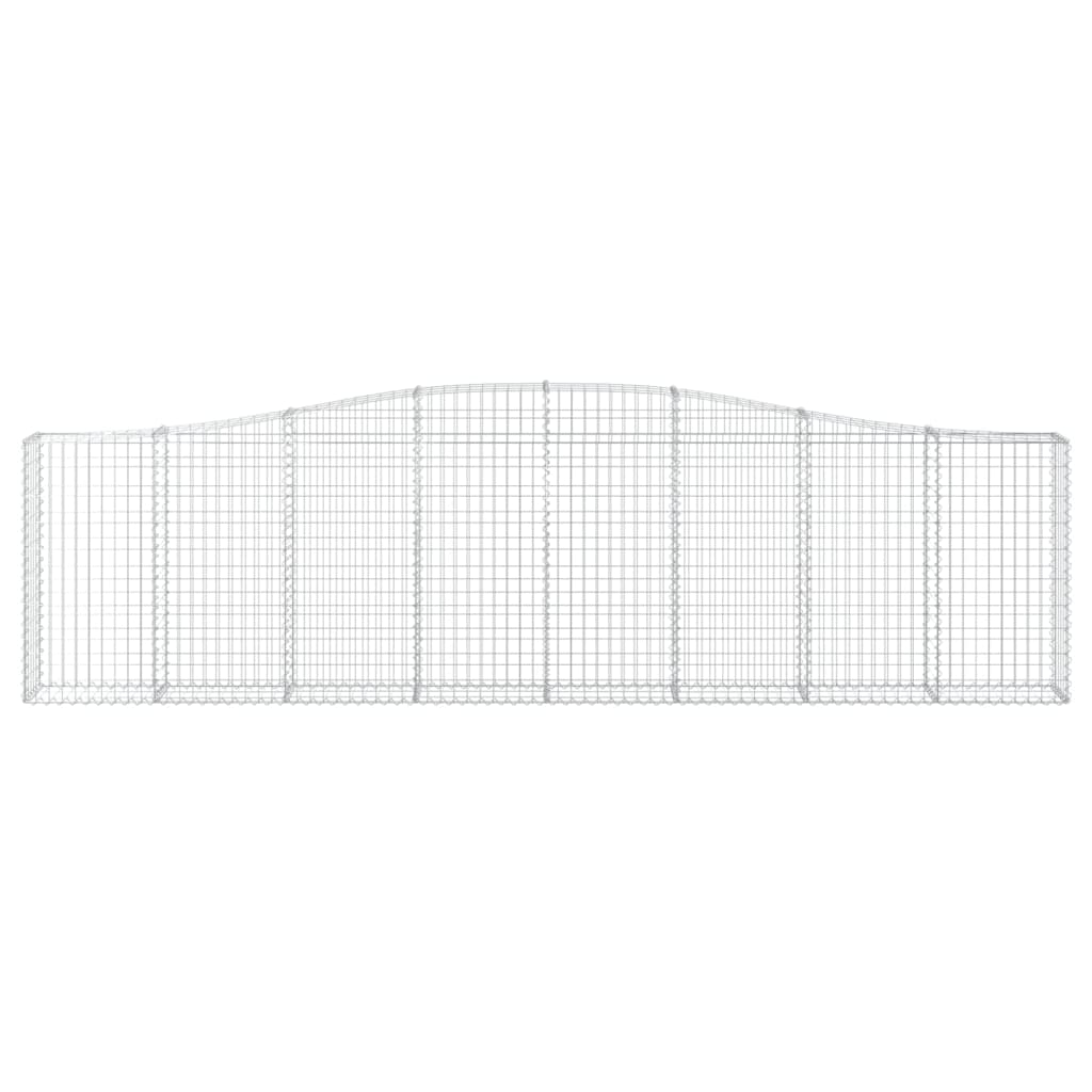 Συρματοκιβώτια Τοξωτά 10 τεμ. 400x30x100/120 εκ. Γαλβαν. Ατσάλι