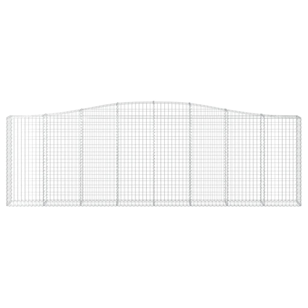 Συρματοκιβώτια Τοξωτά 6 τεμ. 400x30x120/140 εκ. Γαλβαν. Ατσάλι