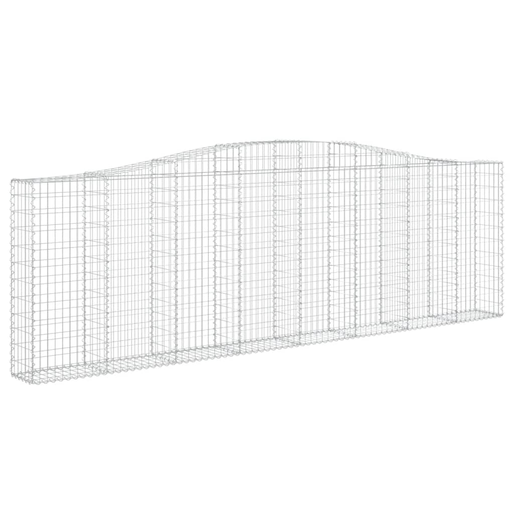 Συρματοκιβώτια Τοξωτά 9 τεμ. 400x30x120/140 εκ. Γαλβαν. Ατσάλι