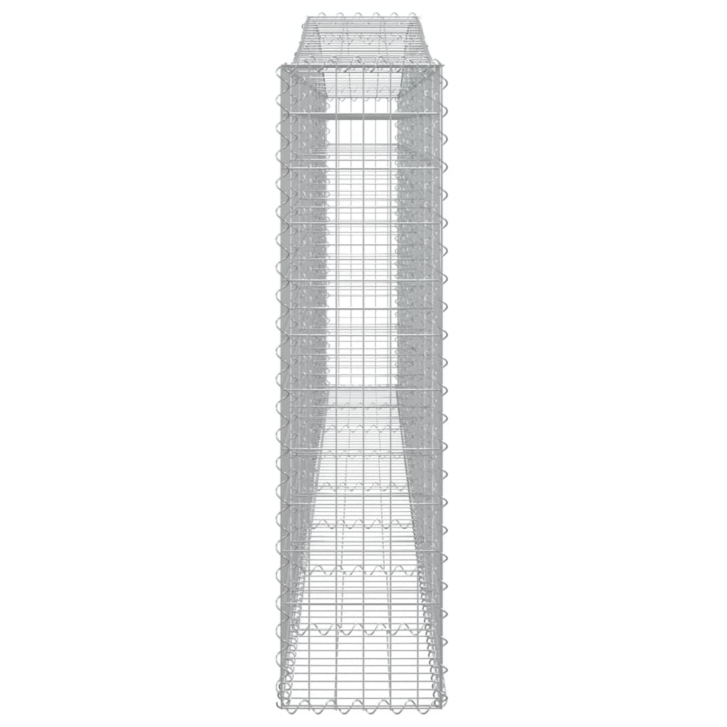 Συρματοκιβώτια Τοξωτά 9 τεμ. 400x30x120/140 εκ. Γαλβαν. Ατσάλι