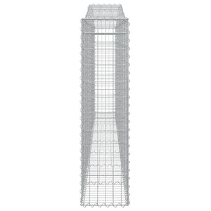 Συρματοκιβώτια Τοξωτά 9 τεμ. 400x30x120/140 εκ. Γαλβαν. Ατσάλι