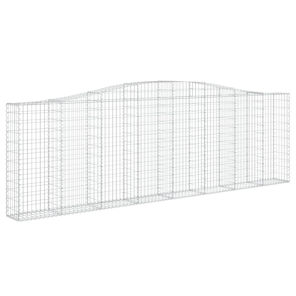 Συρματοκιβώτια Τοξωτά 15 τεμ. 400x30x120/140 εκ. Γαλβαν. Ατσάλι