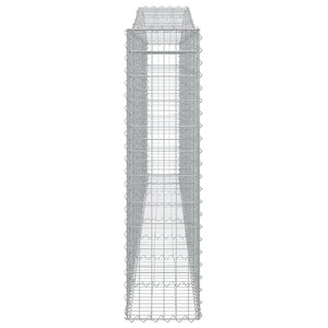 Συρματοκιβώτια Τοξωτά 15 τεμ. 400x30x120/140 εκ. Γαλβαν. Ατσάλι