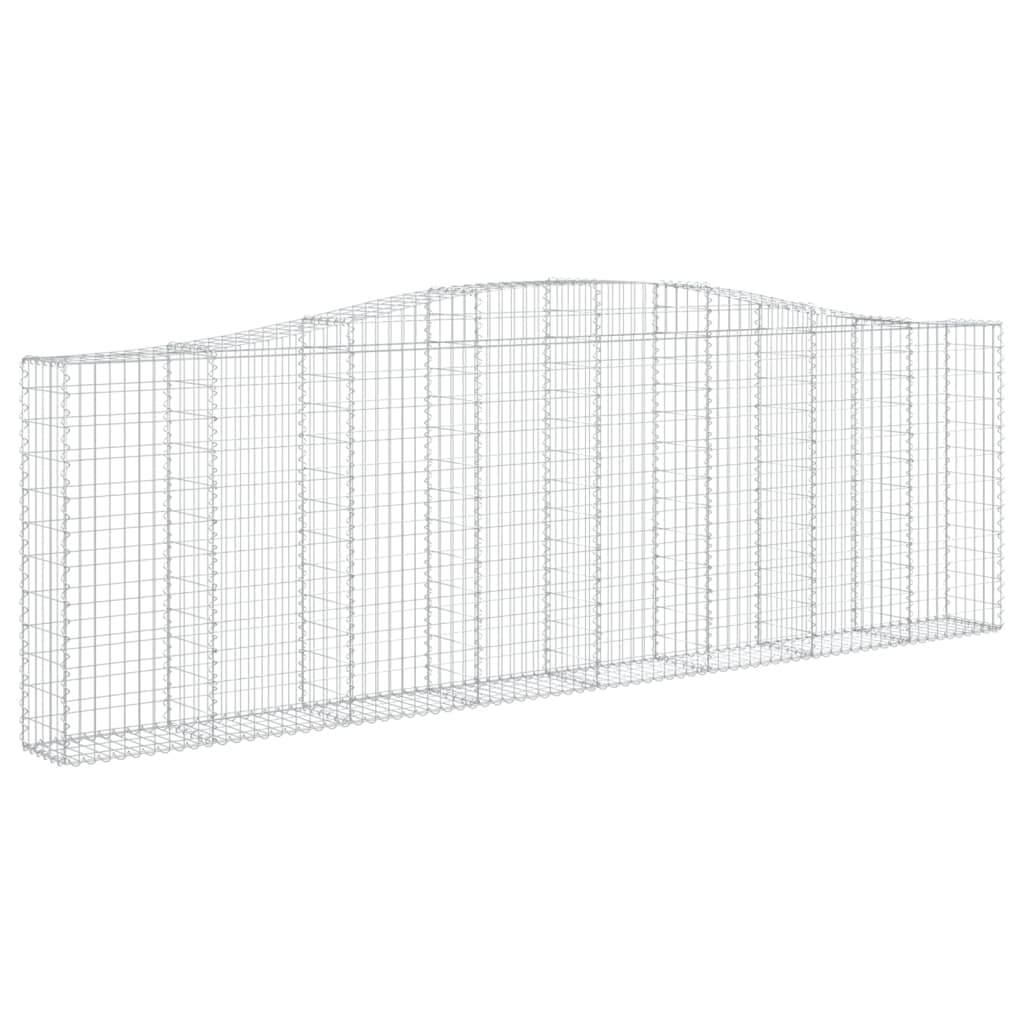 Συρματοκιβώτια Τοξωτά 25 τεμ. 400x30x120/140 εκ. Γαλβαν. Ατσάλι