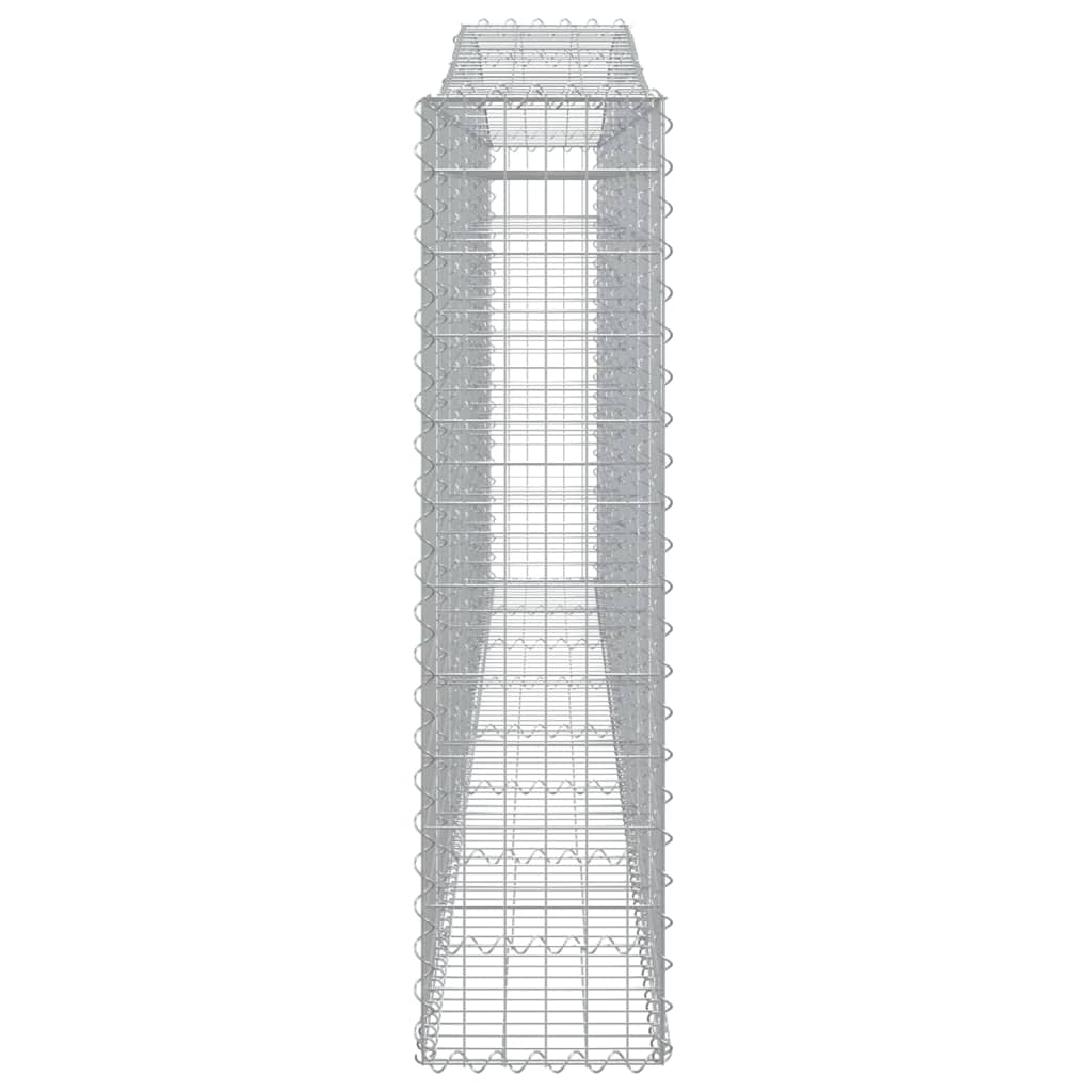 Συρματοκιβώτια Τοξωτά 25 τεμ. 400x30x120/140 εκ. Γαλβαν. Ατσάλι