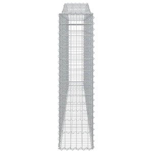 Συρματοκιβώτια Τοξωτά 25 τεμ. 400x30x120/140 εκ. Γαλβαν. Ατσάλι