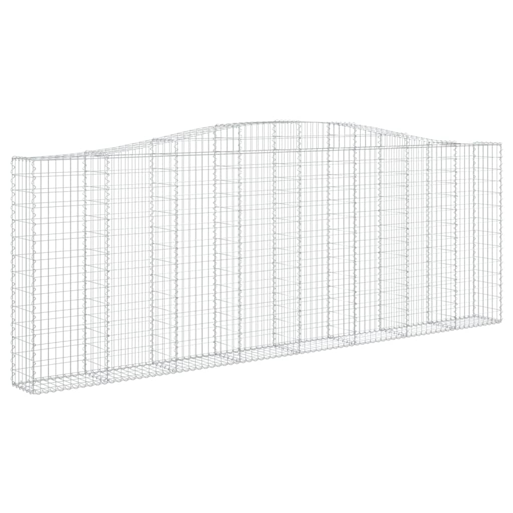 Συρματοκιβώτια Τοξωτά 3 τεμ. 400x30x140/160 εκ. Γαλβαν. Ατσάλι