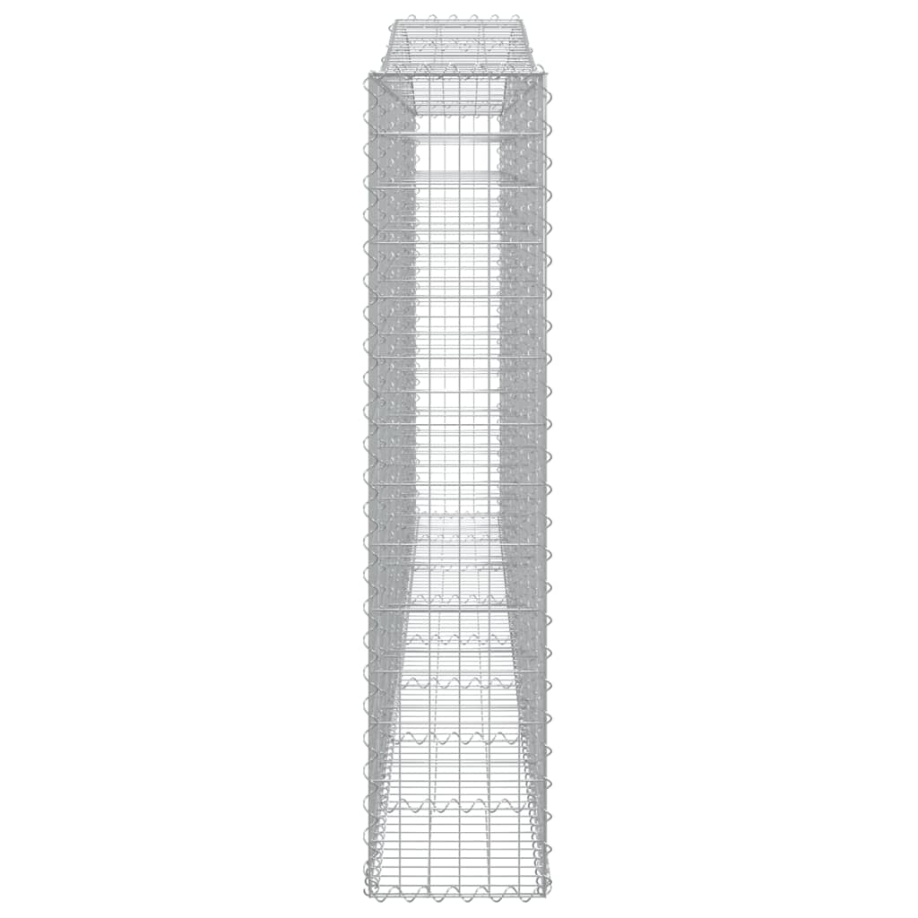 Συρματοκιβώτια Τοξωτά 10 τεμ. 400x30x140/160 εκ. Γαλβαν. Ατσάλι