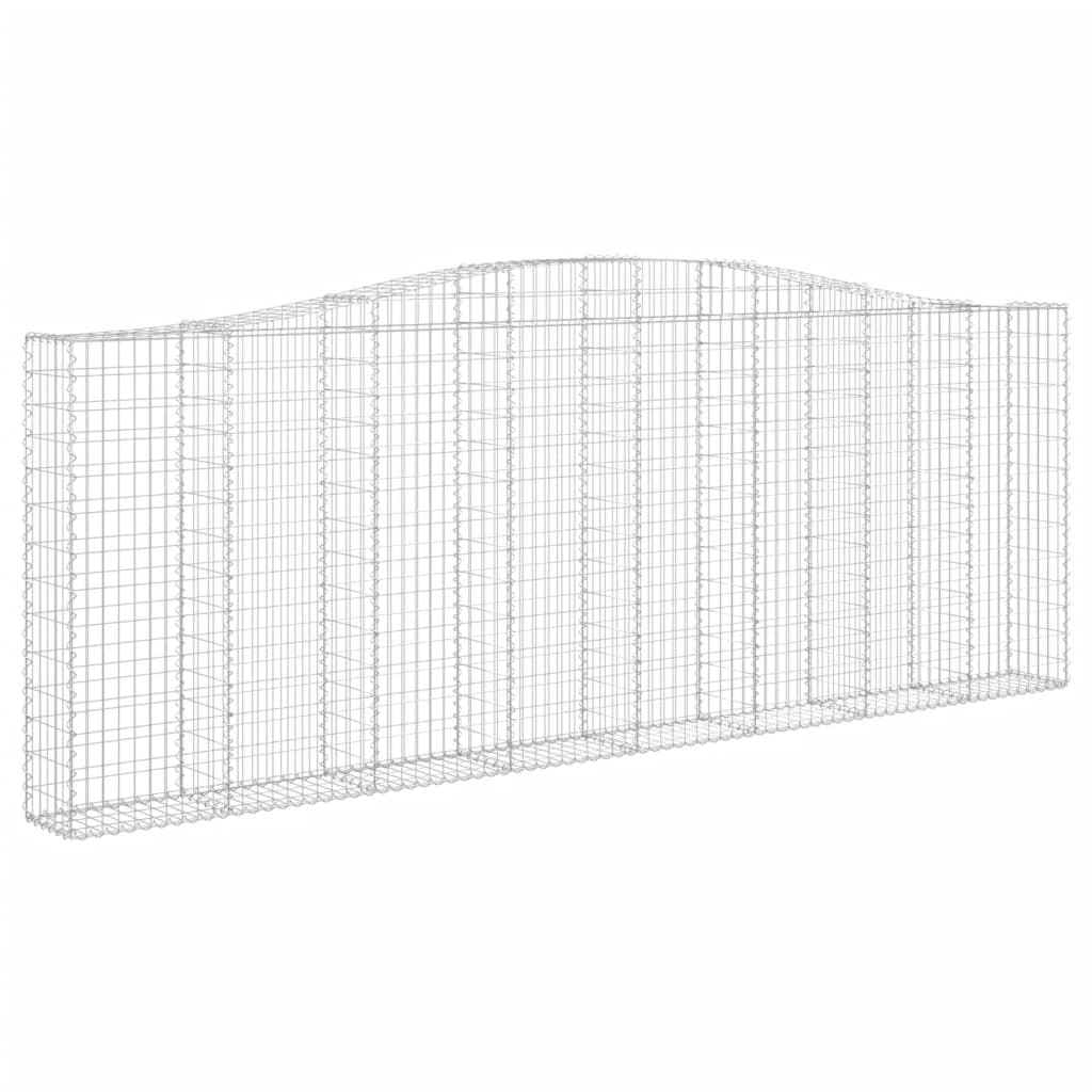 Συρματοκιβώτια Τοξωτά 15 τεμ. 400x30x140/160 εκ. Γαλβαν. Ατσάλι