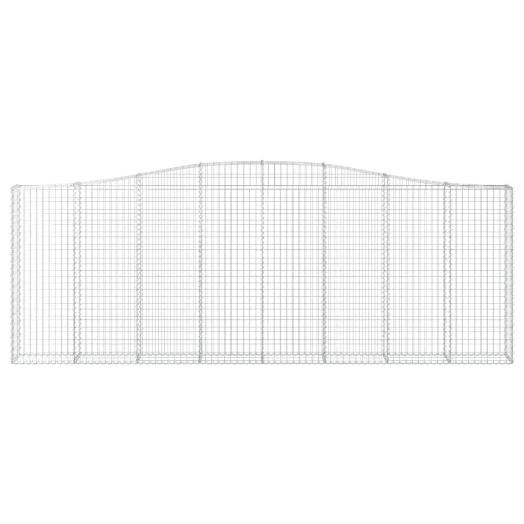 Συρματοκιβώτια Τοξωτά 15 τεμ. 400x30x140/160 εκ. Γαλβαν. Ατσάλι