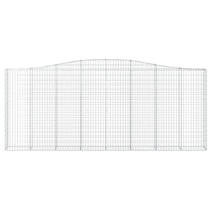 Συρματοκιβώτια Τοξωτά 8 τεμ. 400x30x160/180 εκ. Γαλβαν. Ατσάλι