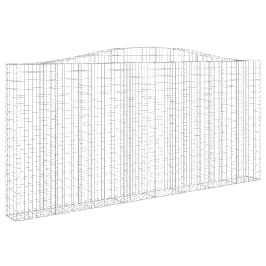 Συρματοκιβώτια Τοξωτά 3 τεμ. 400x30x180/200 εκ. Γαλβαν. Ατσάλι