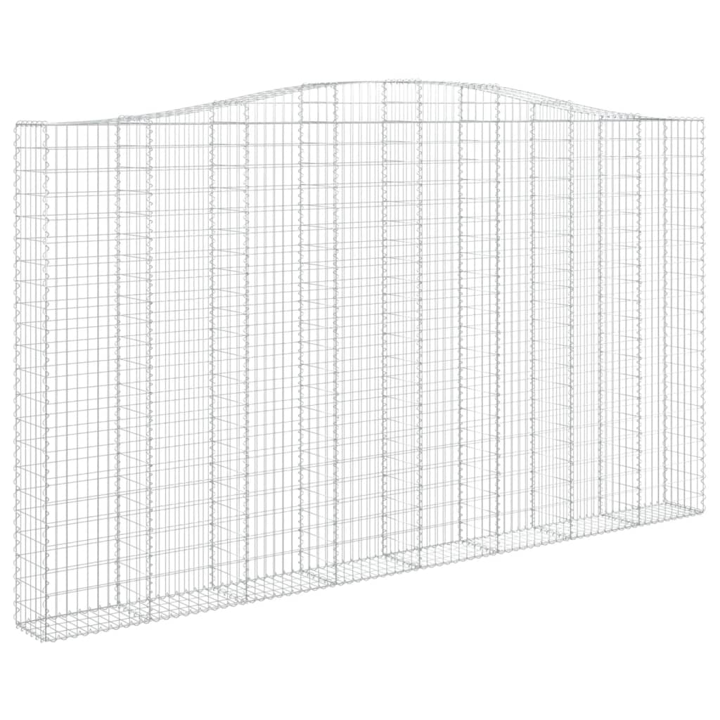 Συρματοκιβώτια Τοξωτά 5 τεμ. 400x30x220/240 εκ. Γαλβαν. Ατσάλι