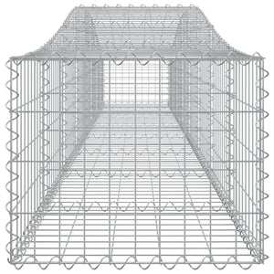 Συρματοκιβώτια Τοξωτά 2 τεμ. 400x50x40/60 εκ. Γαλβαν. Ατσάλι
