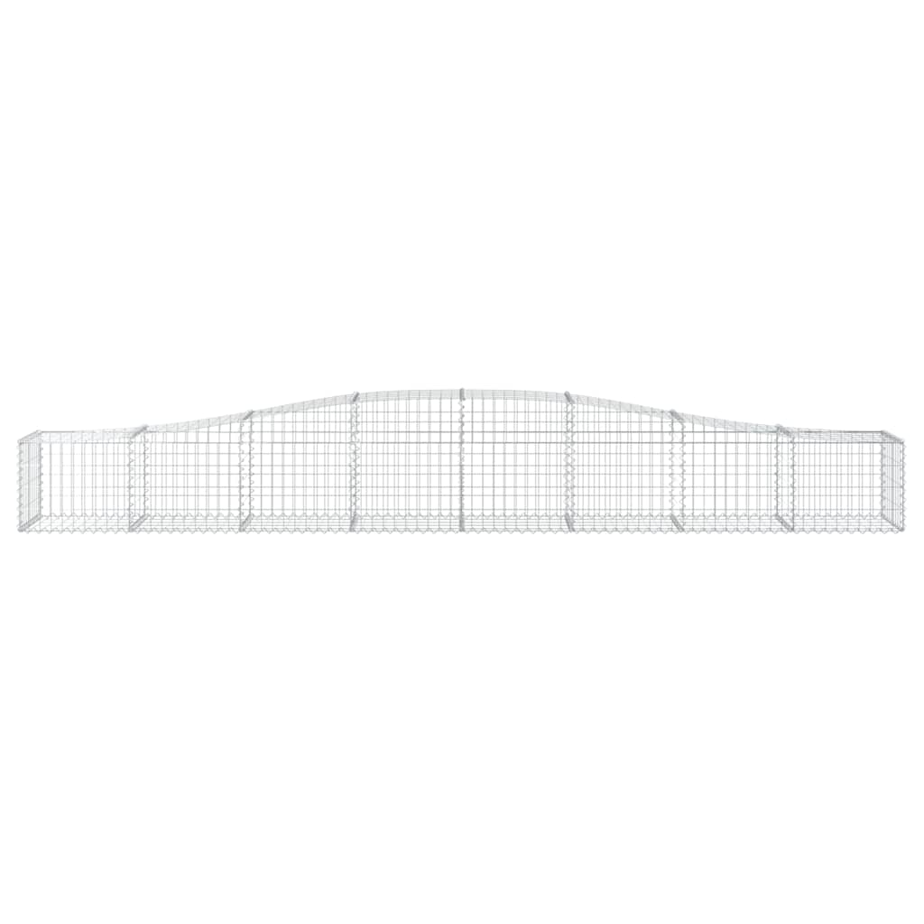Συρματοκιβώτια Τοξωτά 4 τεμ. 400x50x40/60 εκ. Γαλβαν. Ατσάλι