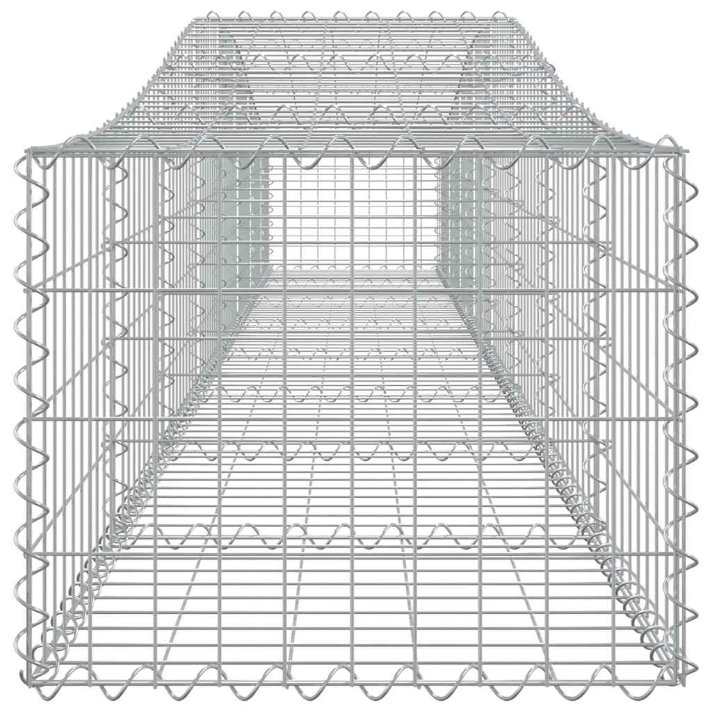 Συρματοκιβώτια Τοξωτά 4 τεμ. 400x50x40/60 εκ. Γαλβαν. Ατσάλι