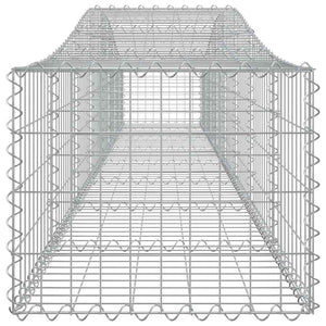 Συρματοκιβώτια Τοξωτά 4 τεμ. 400x50x40/60 εκ. Γαλβαν. Ατσάλι