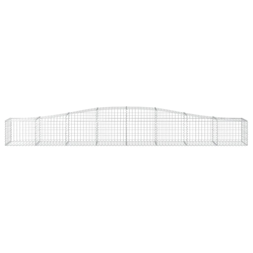 Συρματοκιβώτια Τοξωτά 8 τεμ. 400x50x40/60 εκ. Γαλβαν. Ατσάλι