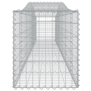Συρματοκιβώτια Τοξωτά 4 τεμ. 400x50x60/80 εκ. Γαλβαν. Ατσάλι