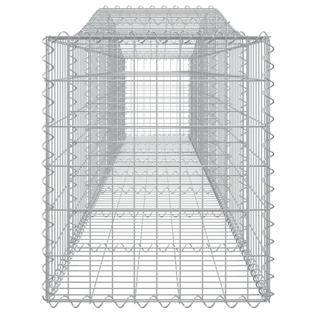 Συρματοκιβώτια Τοξωτά 7 τεμ. 400x50x60/80 εκ. Γαλβαν. Ατσάλι