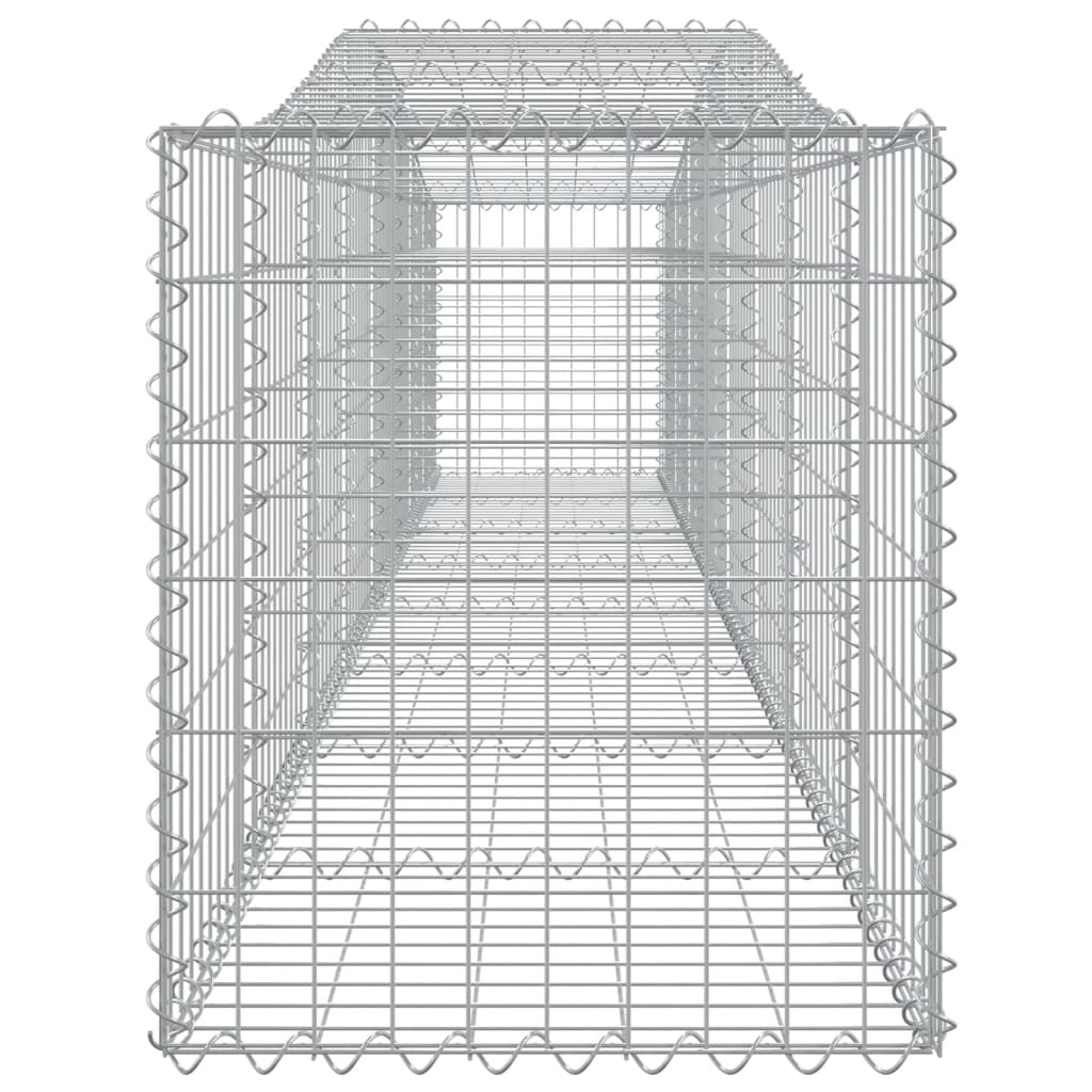 Συρματοκιβώτια Τοξωτά 9 τεμ. 400x50x60/80 εκ. Γαλβαν. Ατσάλι
