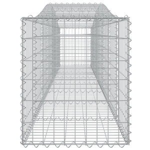 Συρματοκιβώτια Τοξωτά 9 τεμ. 400x50x60/80 εκ. Γαλβαν. Ατσάλι