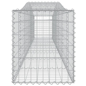 Συρματοκιβώτια Τοξωτά 15 τεμ. 400x50x60/80 εκ. Γαλβαν. Ατσάλι