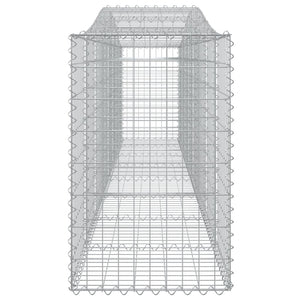 Συρματοκιβώτια Τοξωτά 2 τεμ. 400x50x80/100 εκ. Γαλβαν. Ατσάλι