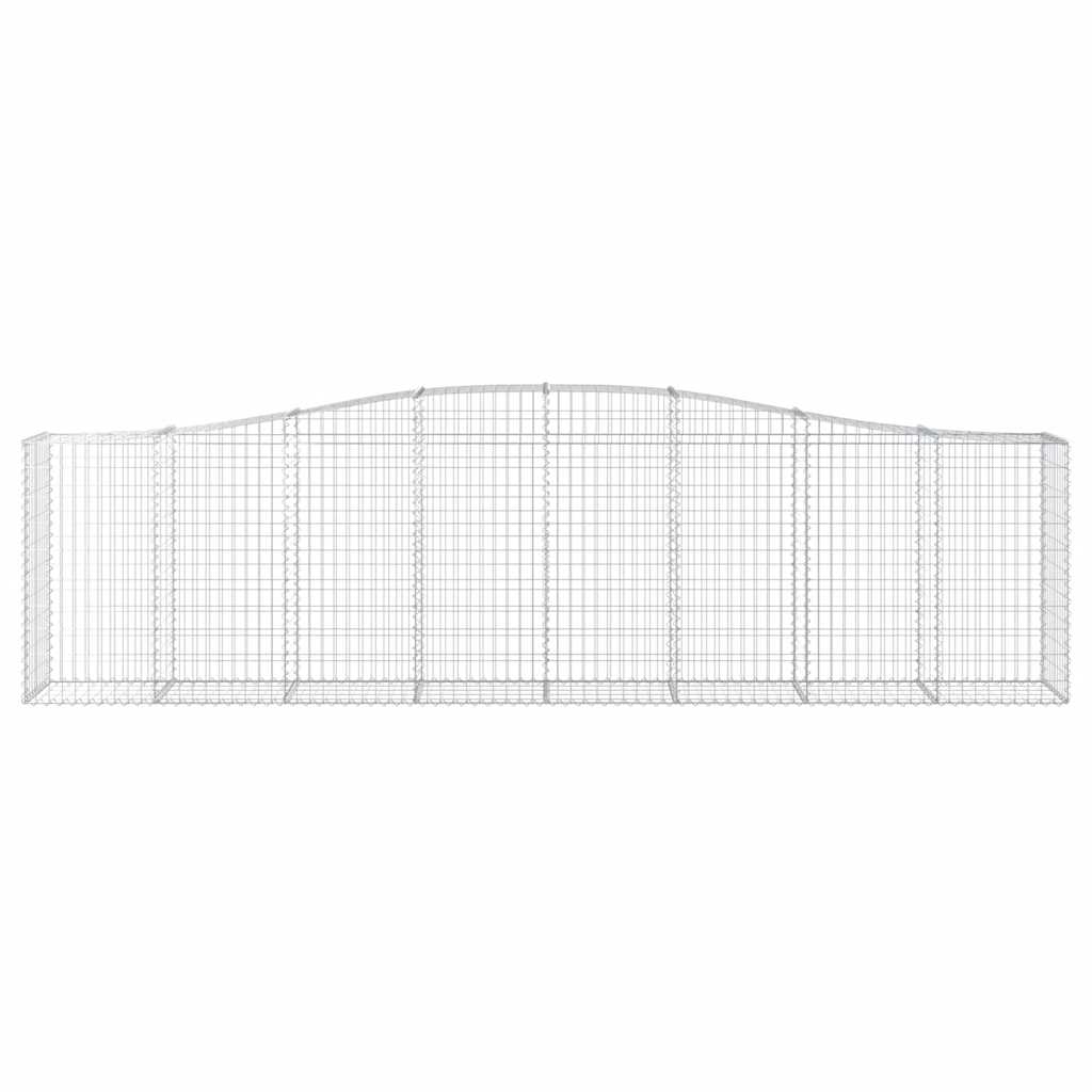 Συρματοκιβώτια Τοξωτά 9 τεμ. 400x50x100/120 εκ. Γαλβαν. Ατσάλι