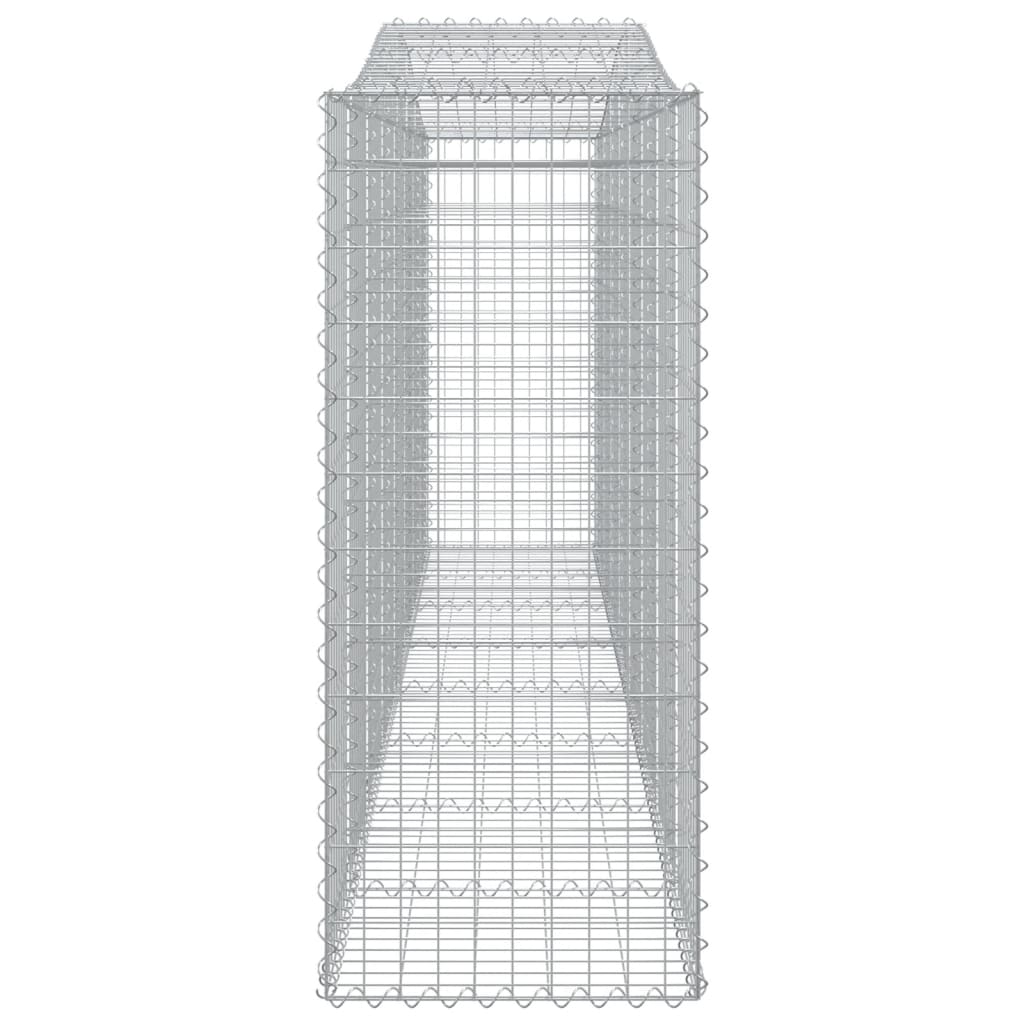 Συρματοκιβώτια Τοξωτά 4 τεμ. 400x50x120/140 εκ. Γαλβαν. Ατσάλι