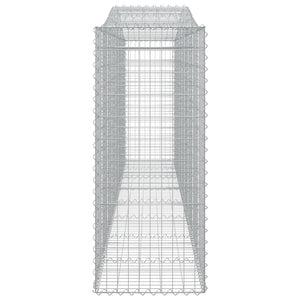 Συρματοκιβώτια Τοξωτά 5 τεμ. 400x50x120/140 εκ. Γαλβαν. Ατσάλι