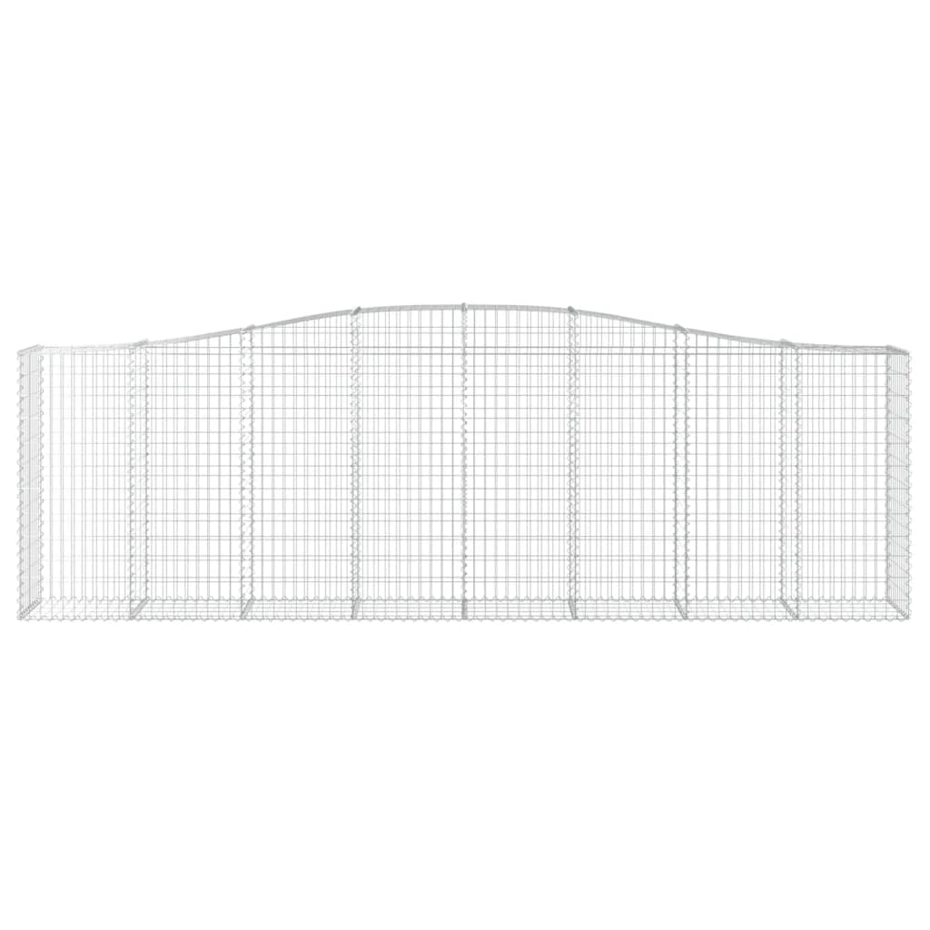 Συρματοκιβώτια Τοξωτά 8 τεμ. 400x50x120/140 εκ. Γαλβαν. Ατσάλι