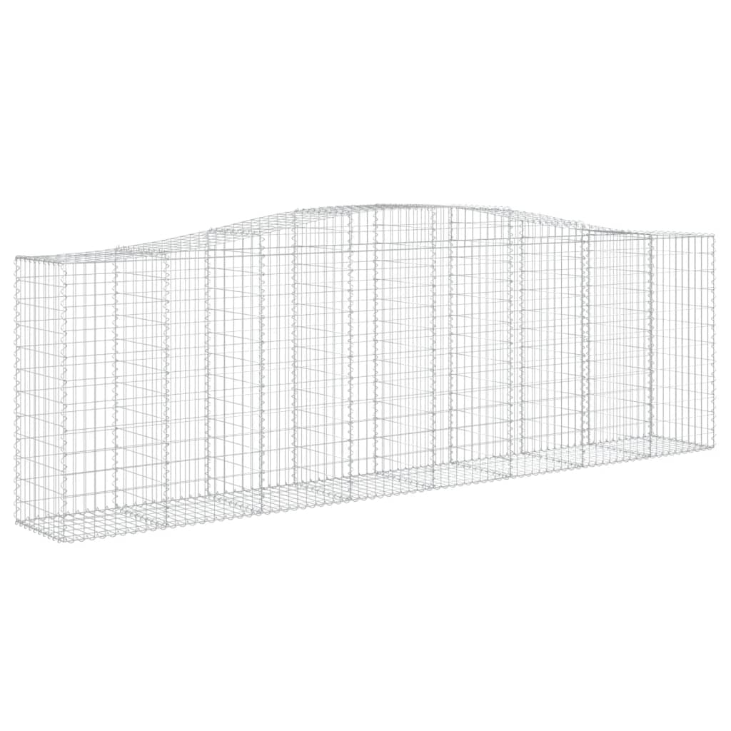 Συρματοκιβώτια Τοξωτά 10 τεμ. 400x50x120/140 εκ. Γαλβαν. Ατσάλι