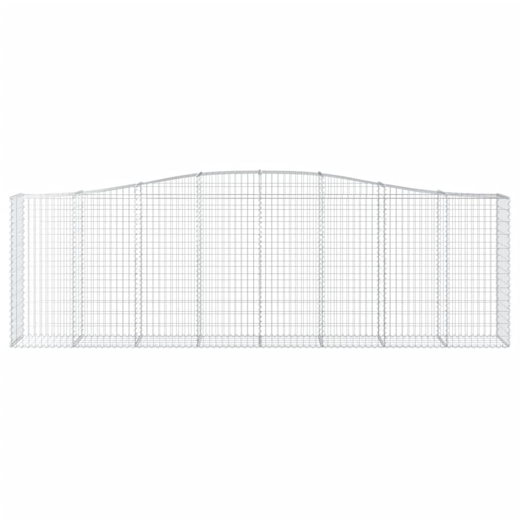 Συρματοκιβώτια Τοξωτά 15 τεμ. 400x50x120/140 εκ. Γαλβαν. Ατσάλι