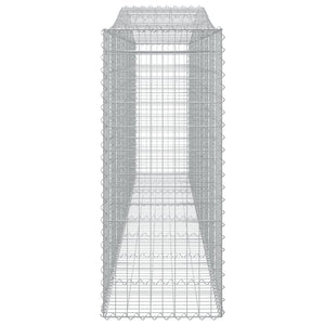 Συρματοκιβώτια Τοξωτά 15 τεμ. 400x50x120/140 εκ. Γαλβαν. Ατσάλι