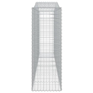 Συρματοκιβώτια Τοξωτά 2 τεμ. 400x50x140/160 εκ. Γαλβαν. Ατσάλι