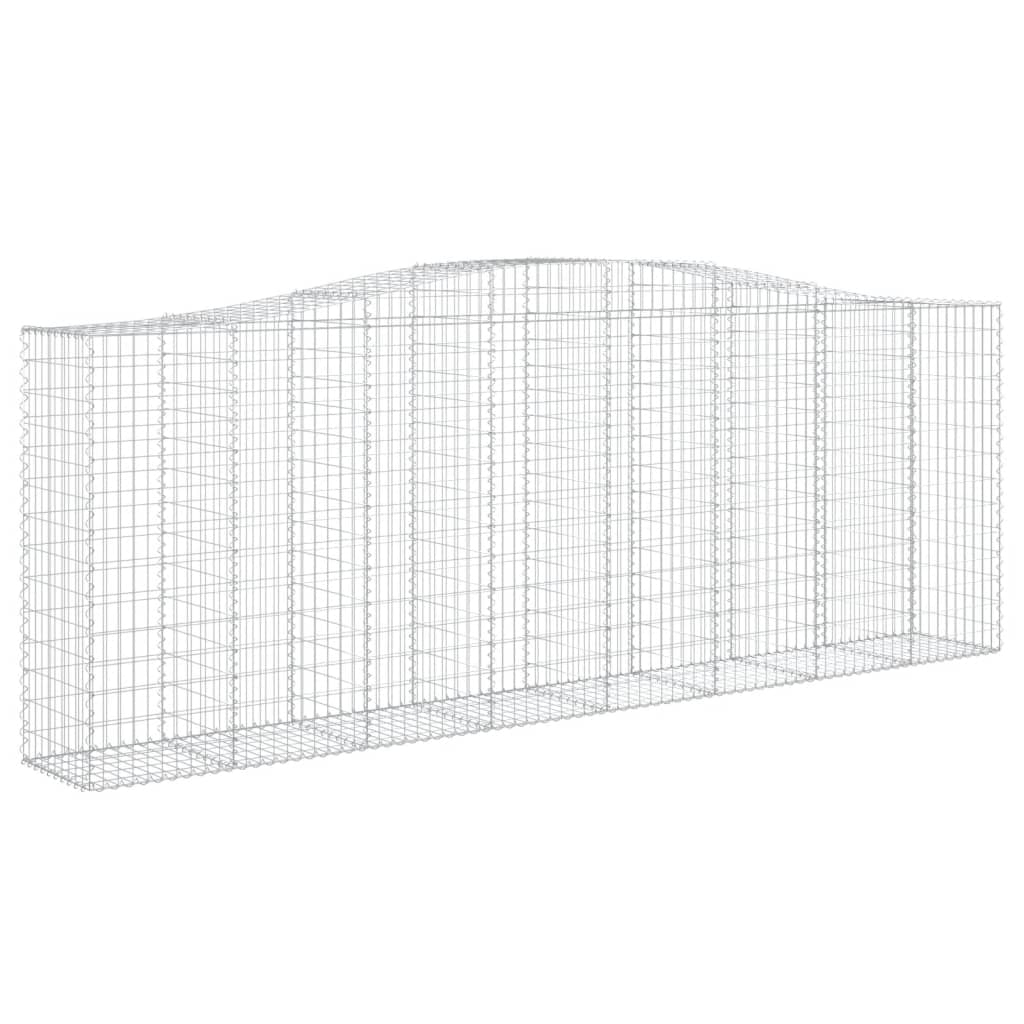 Συρματοκιβώτια Τοξωτά 9 τεμ. 400x50x140/160 εκ. Γαλβαν. Ατσάλι