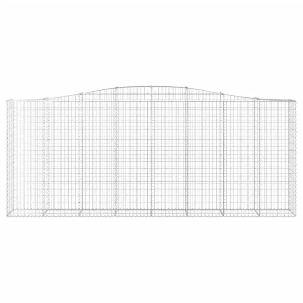 Συρματοκιβώτια Τοξωτά 7 τεμ. 400x50x160/180 εκ. Γαλβαν. Ατσάλι