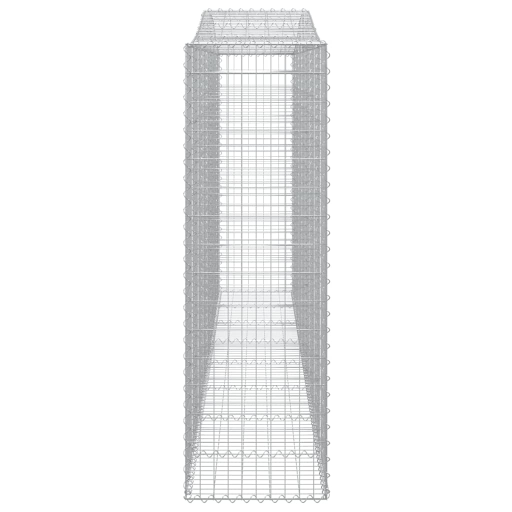 Συρματοκιβώτια Τοξωτά 7 τεμ. 400x50x160/180 εκ. Γαλβαν. Ατσάλι