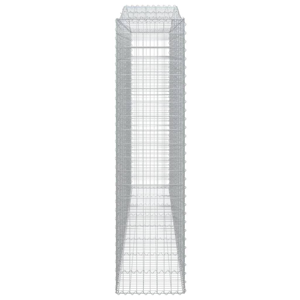 Συρματοκιβώτια Τοξωτά 8 τεμ. 400x50x200/220 εκ. Γαλβαν. Ατσάλι