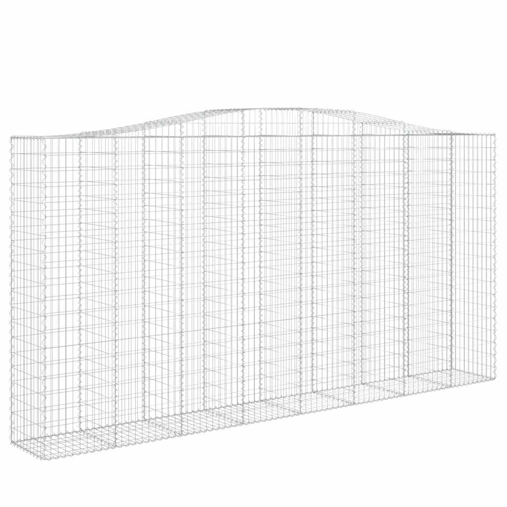 Συρματοκιβώτια Τοξωτά 9 τεμ. 400x50x200/220 εκ. Γαλβαν. Ατσάλι