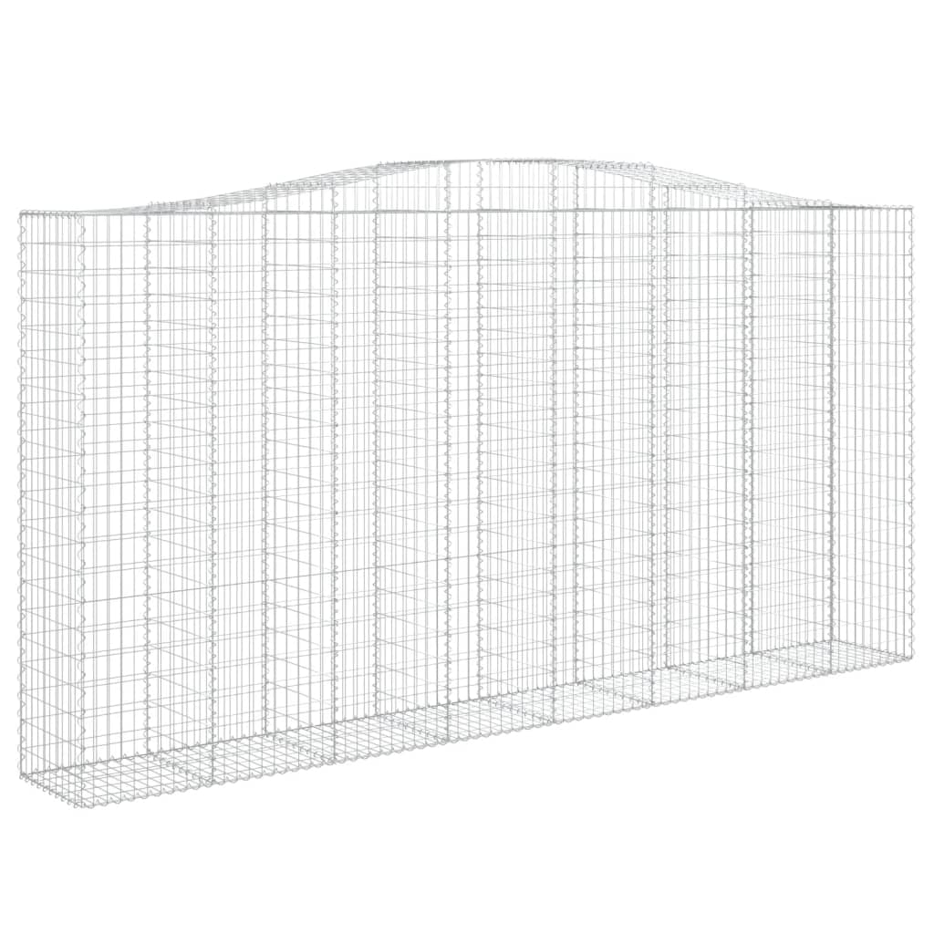 Συρματοκιβώτια Τοξωτά 15 τεμ. 400x50x200/220 εκ. Γαλβαν. Ατσάλι - Pakobazaar