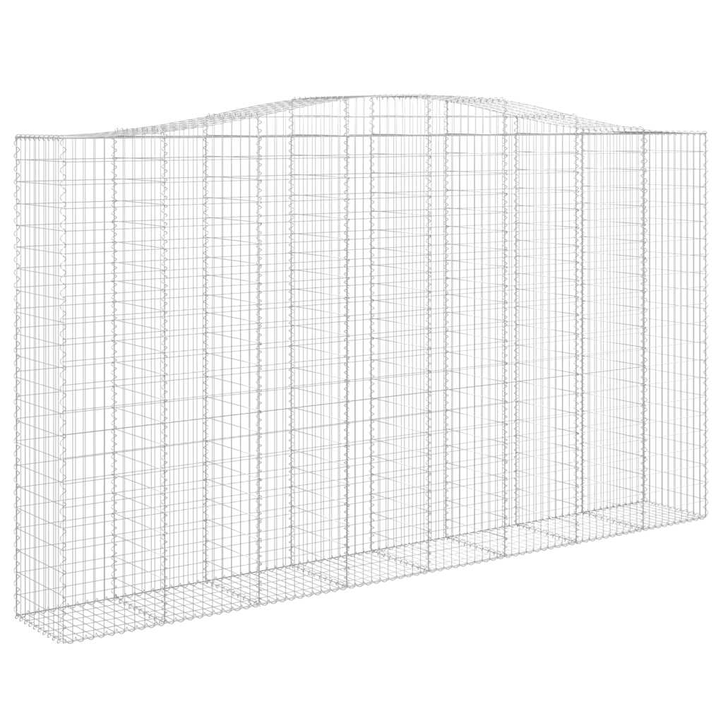 Συρματοκιβώτια Τοξωτά 6 τεμ. 400x50x220/240 εκ. Γαλβαν. Ατσάλι