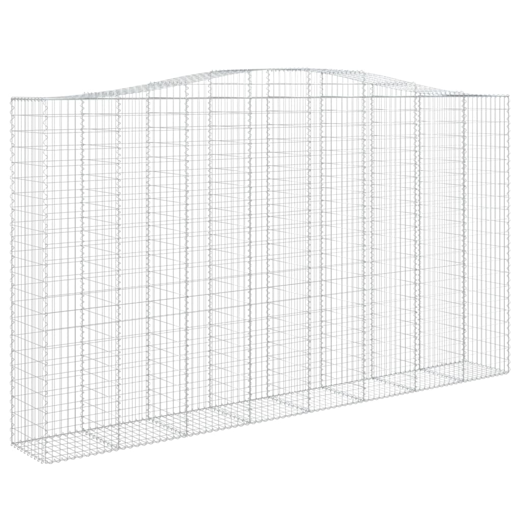 Συρματοκιβώτια Τοξωτά 25 τεμ. 400x50x220/240 εκ. Γαλβαν. Ατσάλι