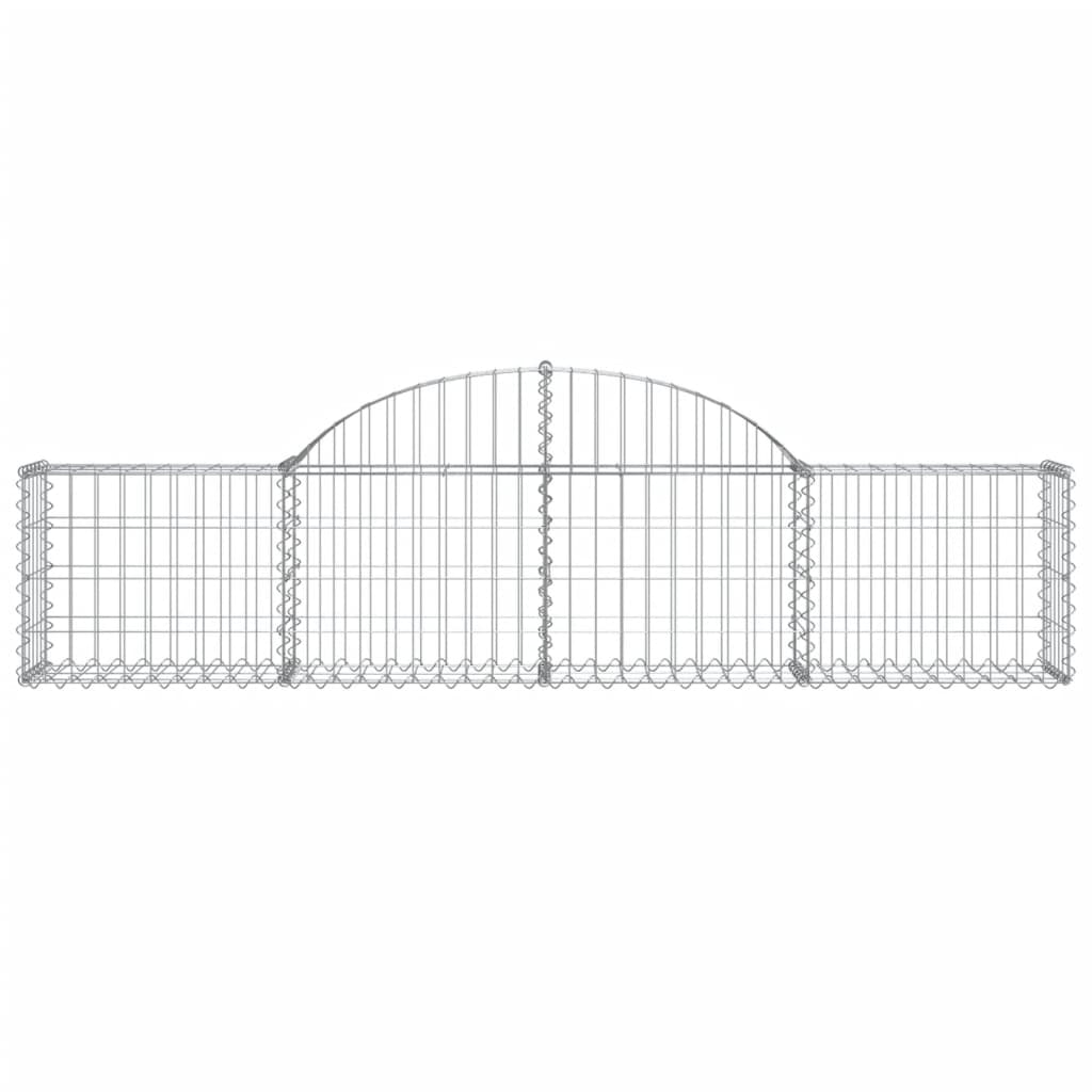 Συρματοκιβώτια Τοξωτά 6 τεμ. 200x30x40/60 εκ. Γαλβαν. Ατσάλι