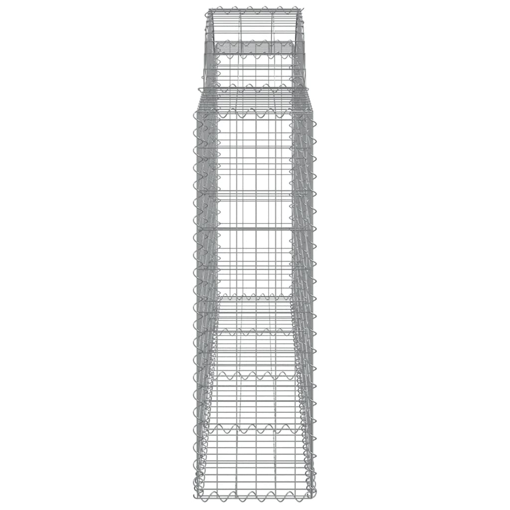 Συρματοκιβώτια Τοξωτά 12 τεμ. 200x30x100/120 εκ. Γαλβαν. Ατσάλι