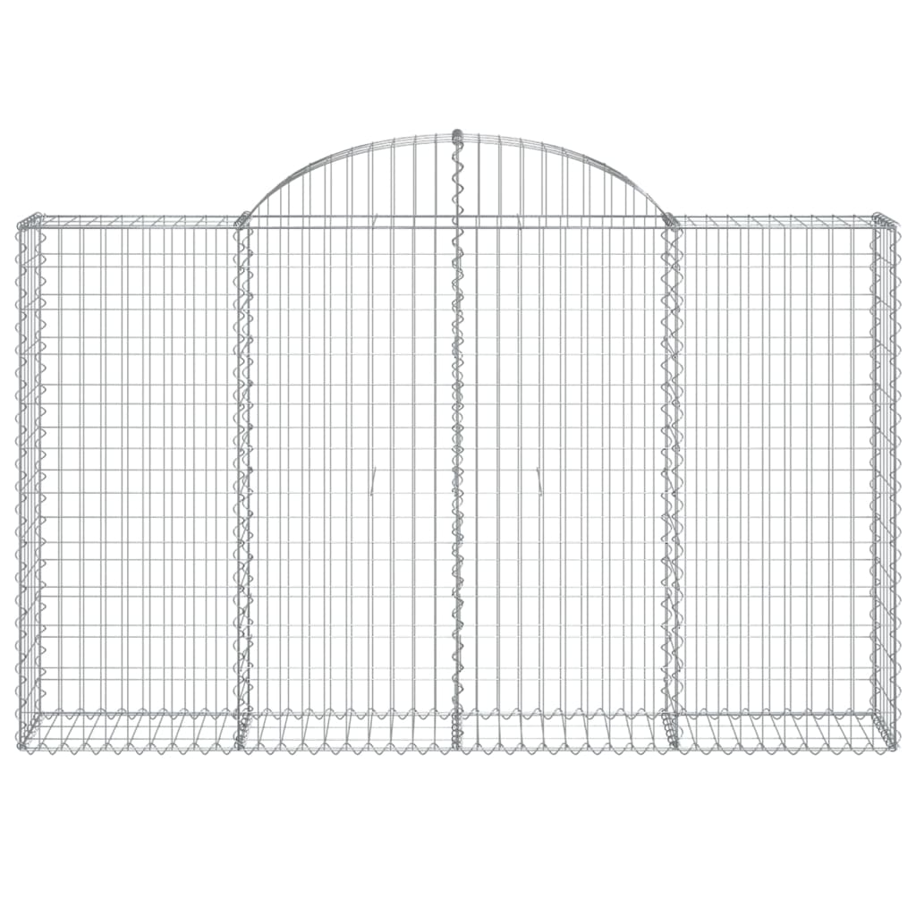 Συρματοκιβώτια Τοξωτά 10 τεμ. 200x30x120/140 εκ. Γαλβαν. Ατσάλι