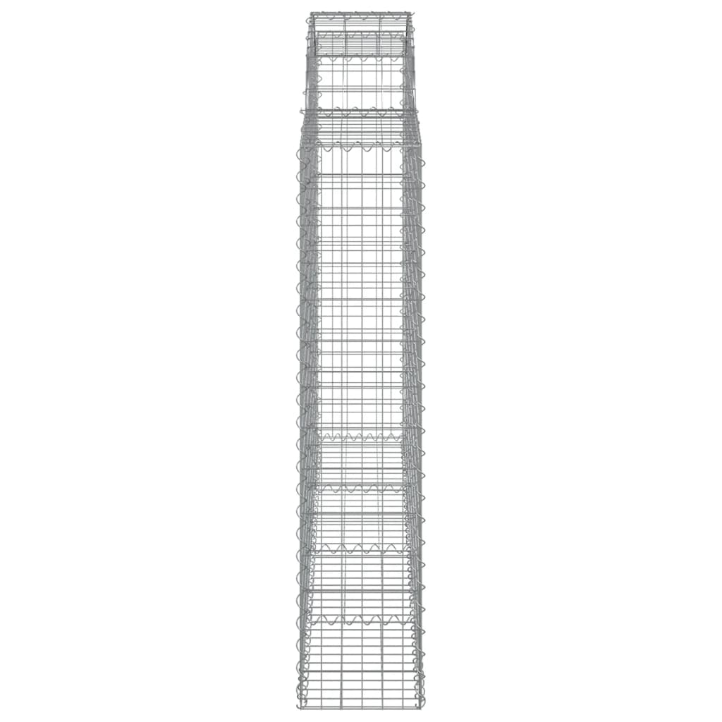 Συρματοκιβώτια Τοξωτά 20 τεμ. 200x30x140/160 εκ. Γαλβαν. Ατσάλι